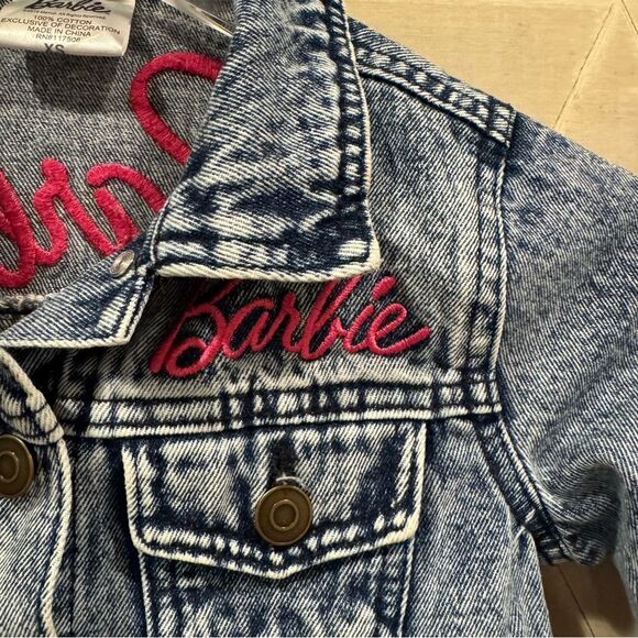 Barbie Embroidered Denim Jacket Size XS - Picture 5 of 7